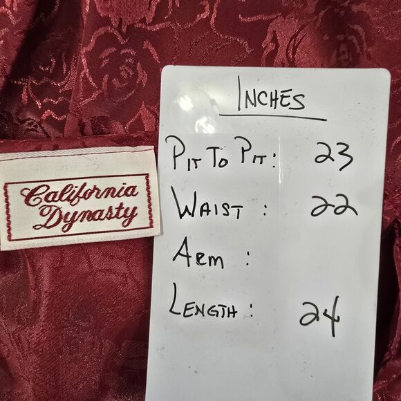 Maroon Chemise Night Dress Womens Lg Ivory Lace Coquette Sexy Flirty Boudoir - Picture 6 of 8